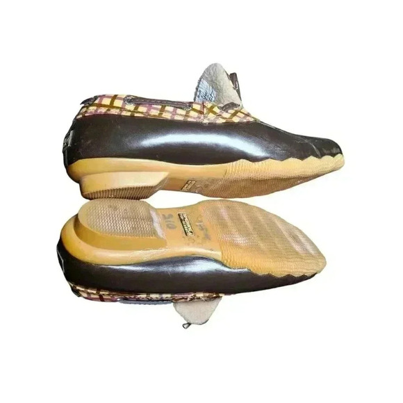 SPERRY TOP SIDER PLAID BROWN DUCK RUBBER WATERPROOF SHOES SIZE 6 - Picture 7 of 7